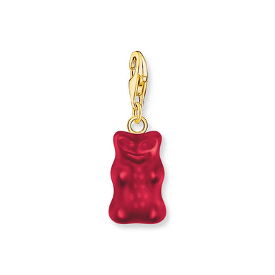 THOMAS SABO x HARIBO: Gold-plated Charm Strawberry Red Goldbear Pendant | THOMAS SABO Australia