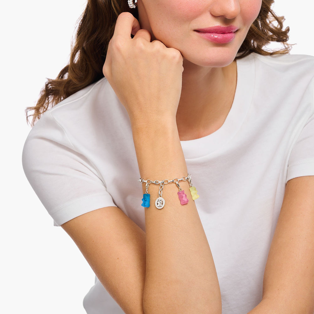 Charm pendant HARIBO Goldbear in pink | THOMAS SABO Australia