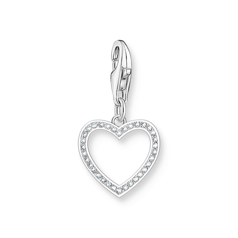 Open heart charm with zirconia | THOMAS SABO Australia