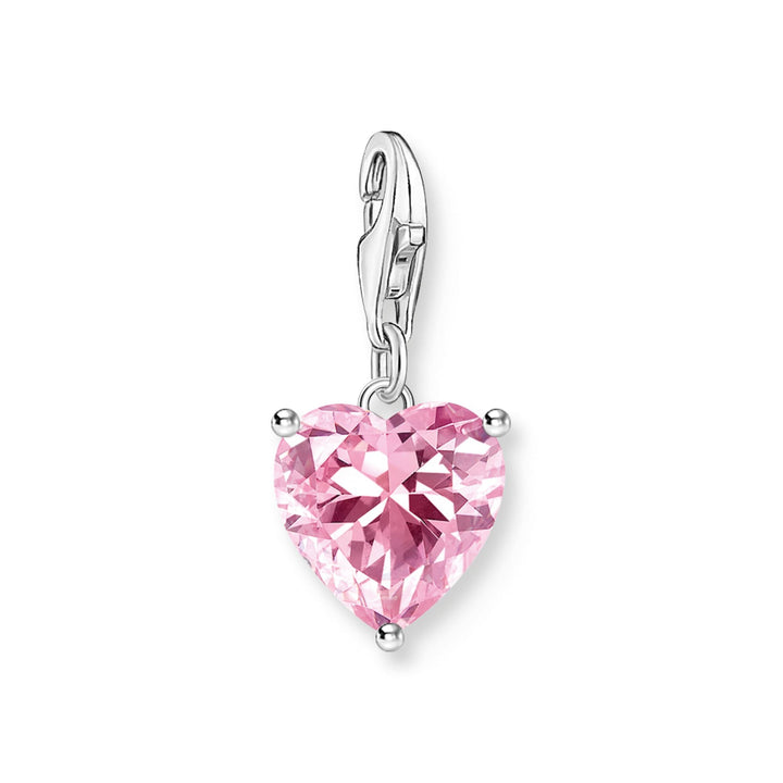 Heart charm with pink stone | THOMAS SABO Australia