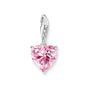 Heart charm with pink stone | THOMAS SABO Australia