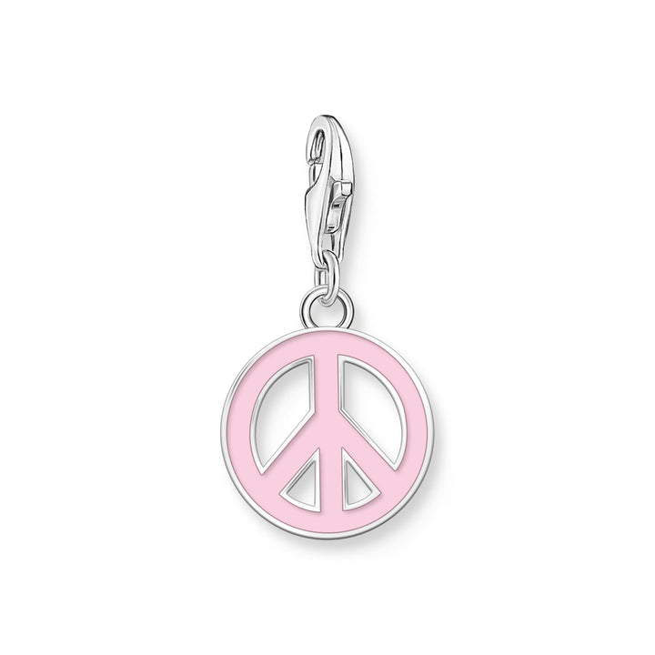 charm pendant with pink peace sign  | THOMAS SABO Australia