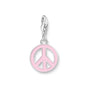 charm pendant with pink peace sign  | THOMAS SABO Australia