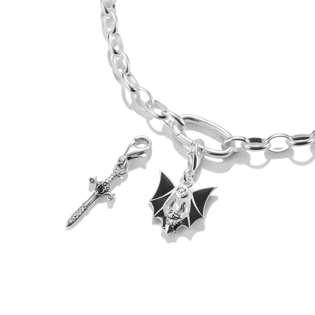 True Romance Bat Charm Pendant 