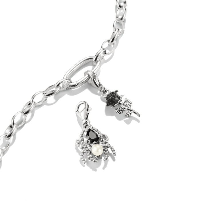 Spider Pearl Charm Pendant 