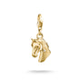 Gold-Plated Horse Head Charm with White Zirconia | THOMAS SABO