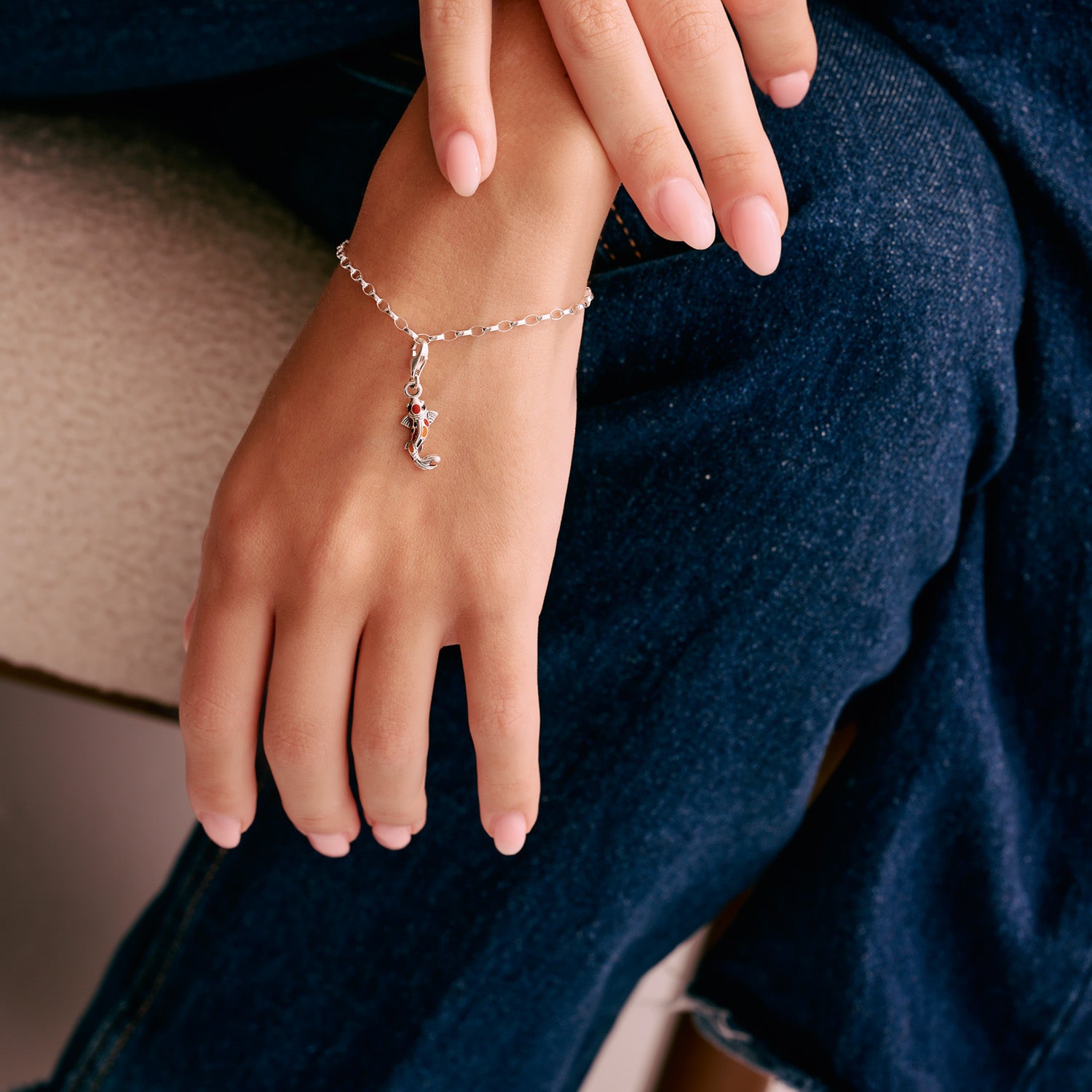 Charm Bracelet "Classic Fine Link"