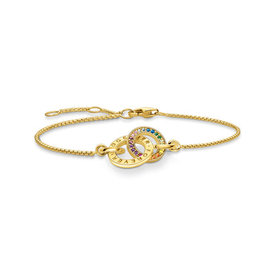 Bracelet Together with two rings gold plated | THOMAS SABO Australia