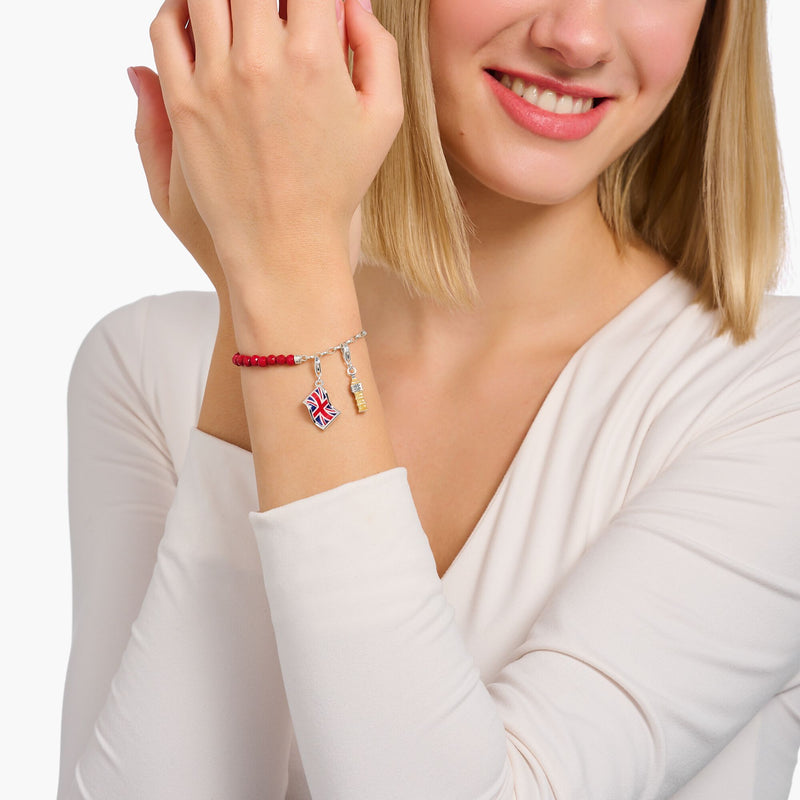 Member charm bracelet with red beads | THOMAS SABO Australia