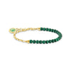 Member Charm bracelet with green beads | THOMAS SABO Australia