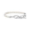 Silver Bracelet with freshwater cultured pearls and zirconia | THOMAS SABO Australia