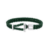 Double bracelet with braided, green leather | THOMAS SABO Australia