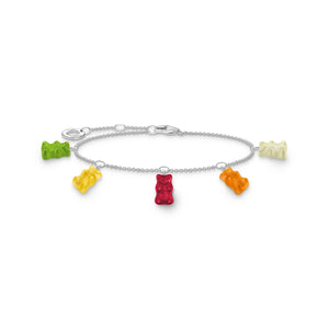 THOMAS SABO x HARIBO: Silver Bracelet with colourful golden bears | THOMAS SABO Australia