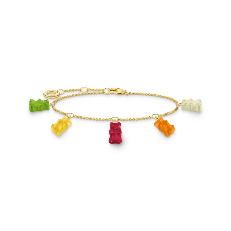 THOMAS SABO x HARIBO: Gold-plated Bracelet with colourful golden bears | THOMAS SABO Australia