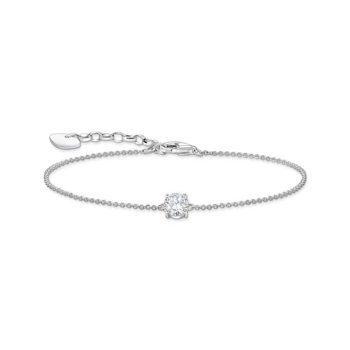 Bracelet with white zirconia pendant | THOMAS SABO Australia