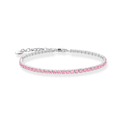 Tennis bracelet with pink zirconia | THOMAS SABO Australia