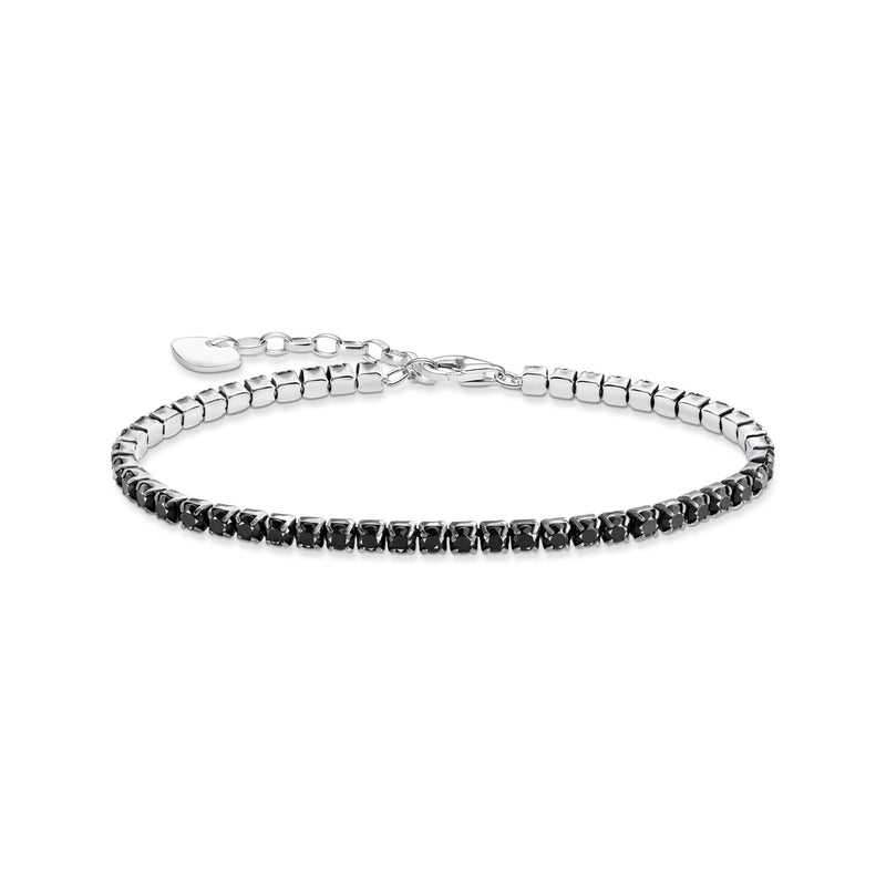 Tennis bracelet round-cut with black zirconia  | THOMAS SABO Australia