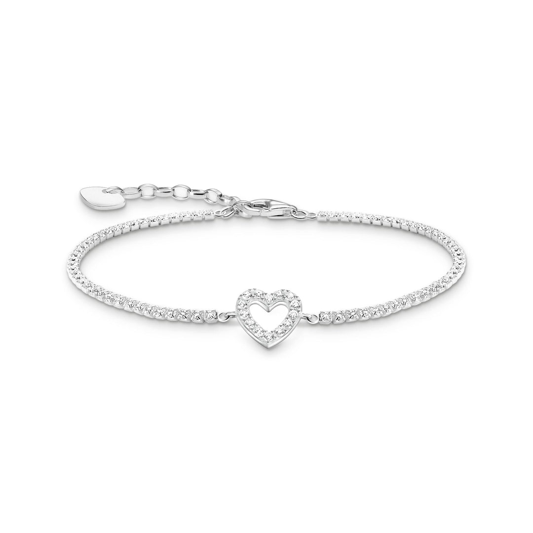 Tennis Bracelet Heart with stones  | THOMAS SABO Australia