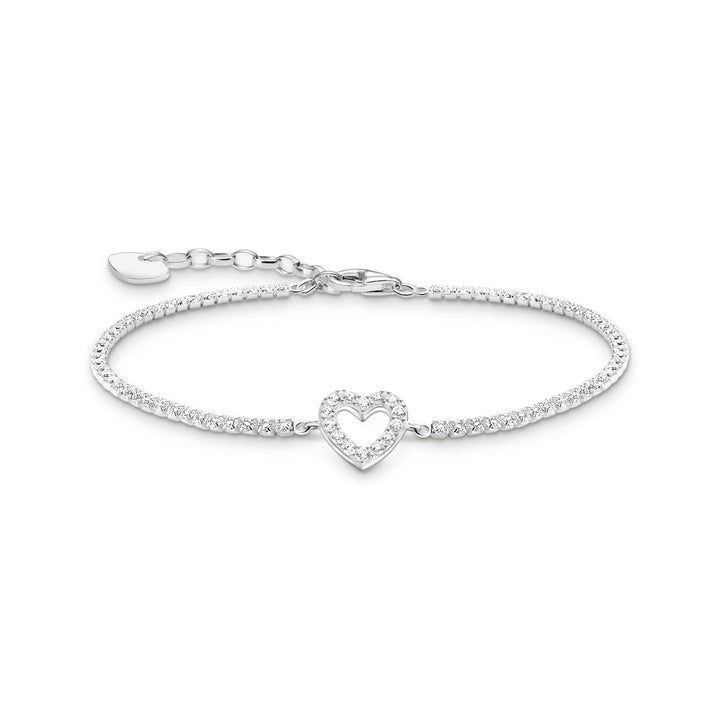 Tennis Bracelet Heart with stones  | THOMAS SABO Australia