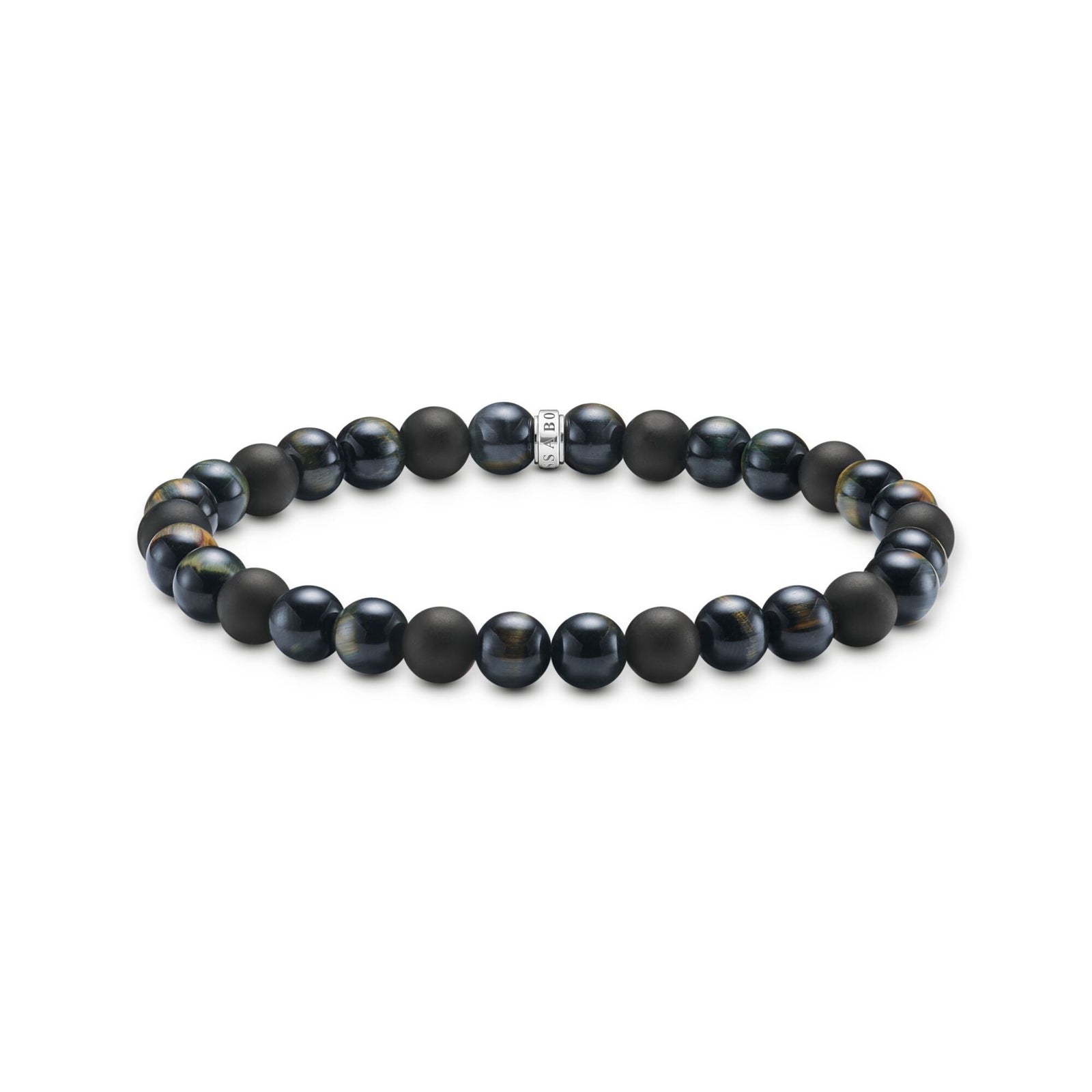 Talisman bracelet with tiger eye and obsidian beads | THOMAS SABO Australia
