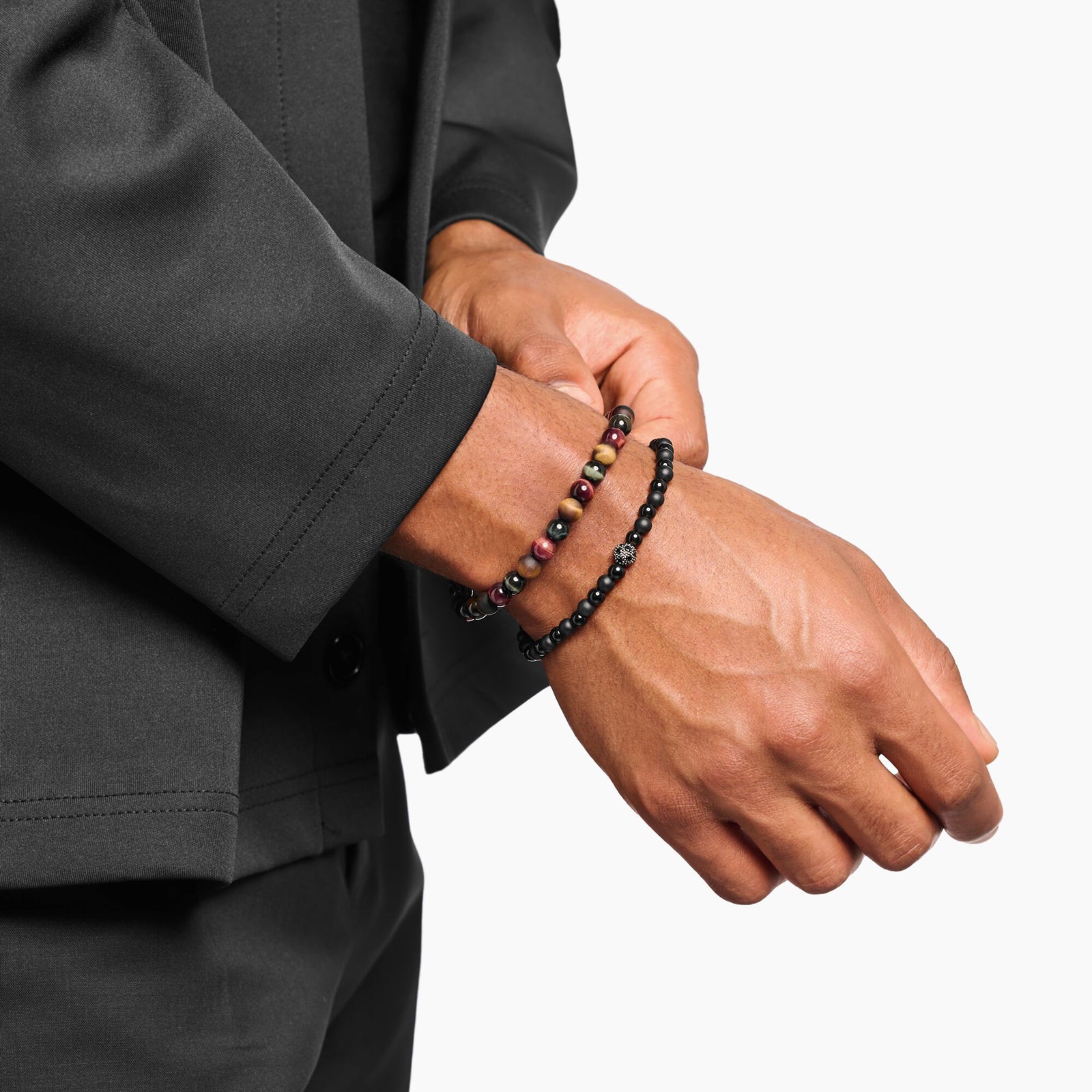 Talisman Bracelet with Obsidian Matte