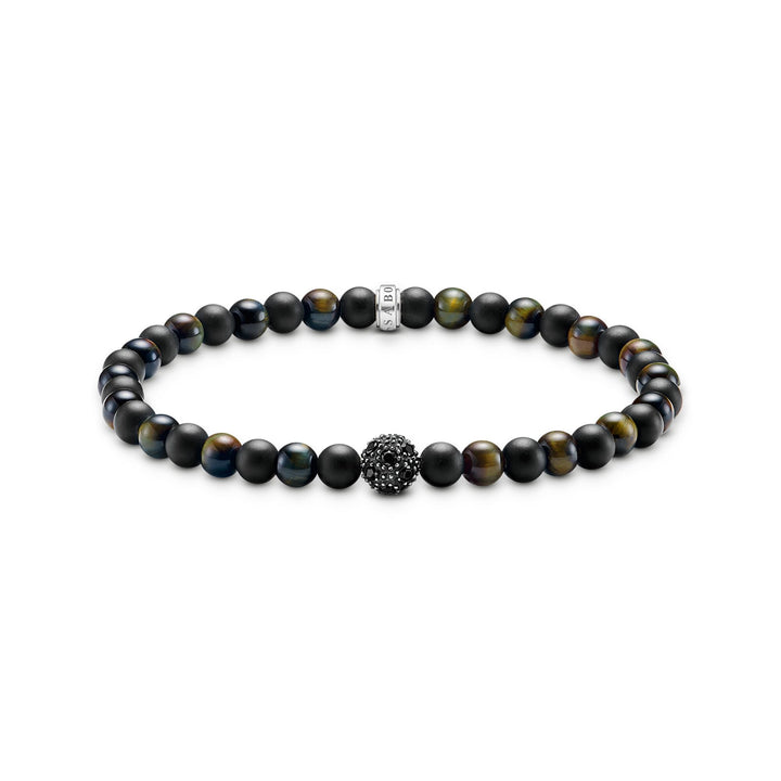 Talisman Bracelet with obsidian and tiger eye beads | THOMAS SABO Australia