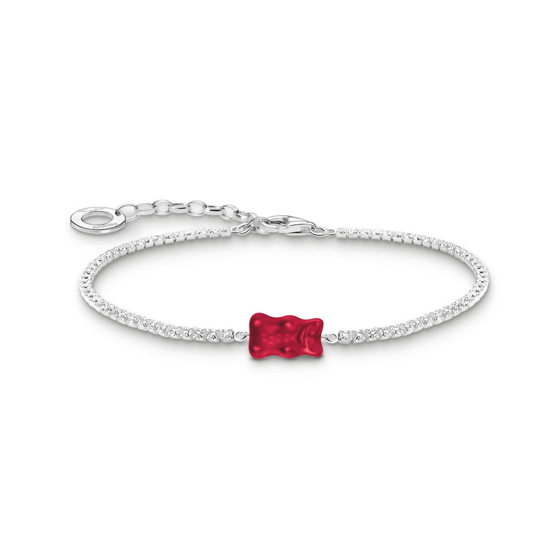 Tennis Bracelet with red Goldbear | THOMAS SABO Australia