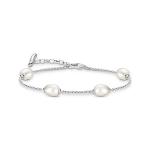 Bracelet with Freshwater Pearls in Silver | THOMAS SABO Australia