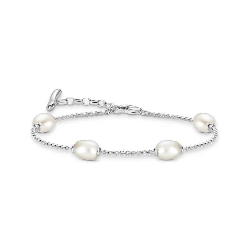 Bracelet with Freshwater Pearls in Silver | THOMAS SABO Australia