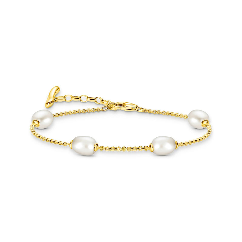 Bracelet with Freshwater Pearls in Gold | THOMAS SABO Australia