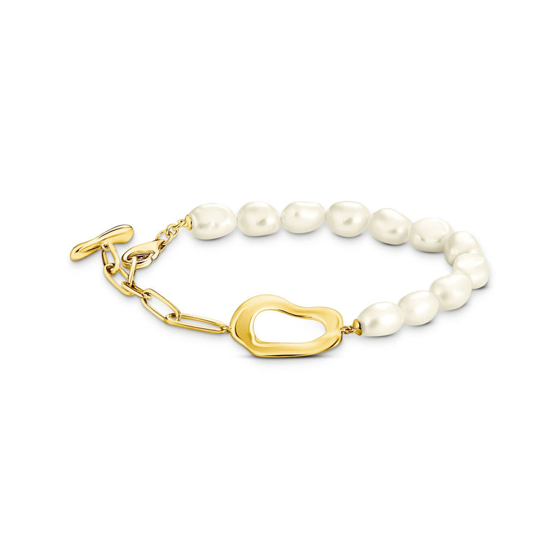 Bold Pearl Bracelet in Gold | THOMAS SABO Australia