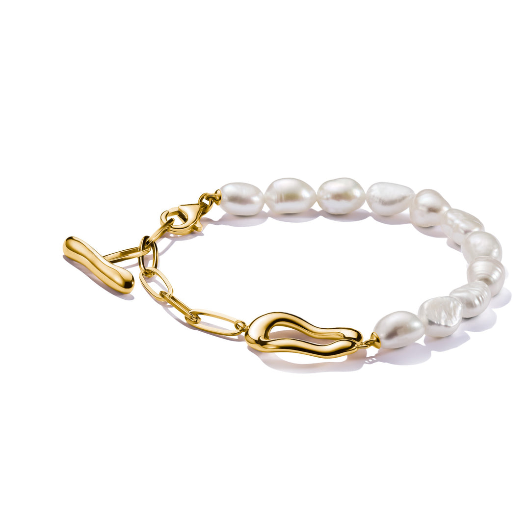 Bold Pearl Bracelet in Gold | THOMAS SABO Australia