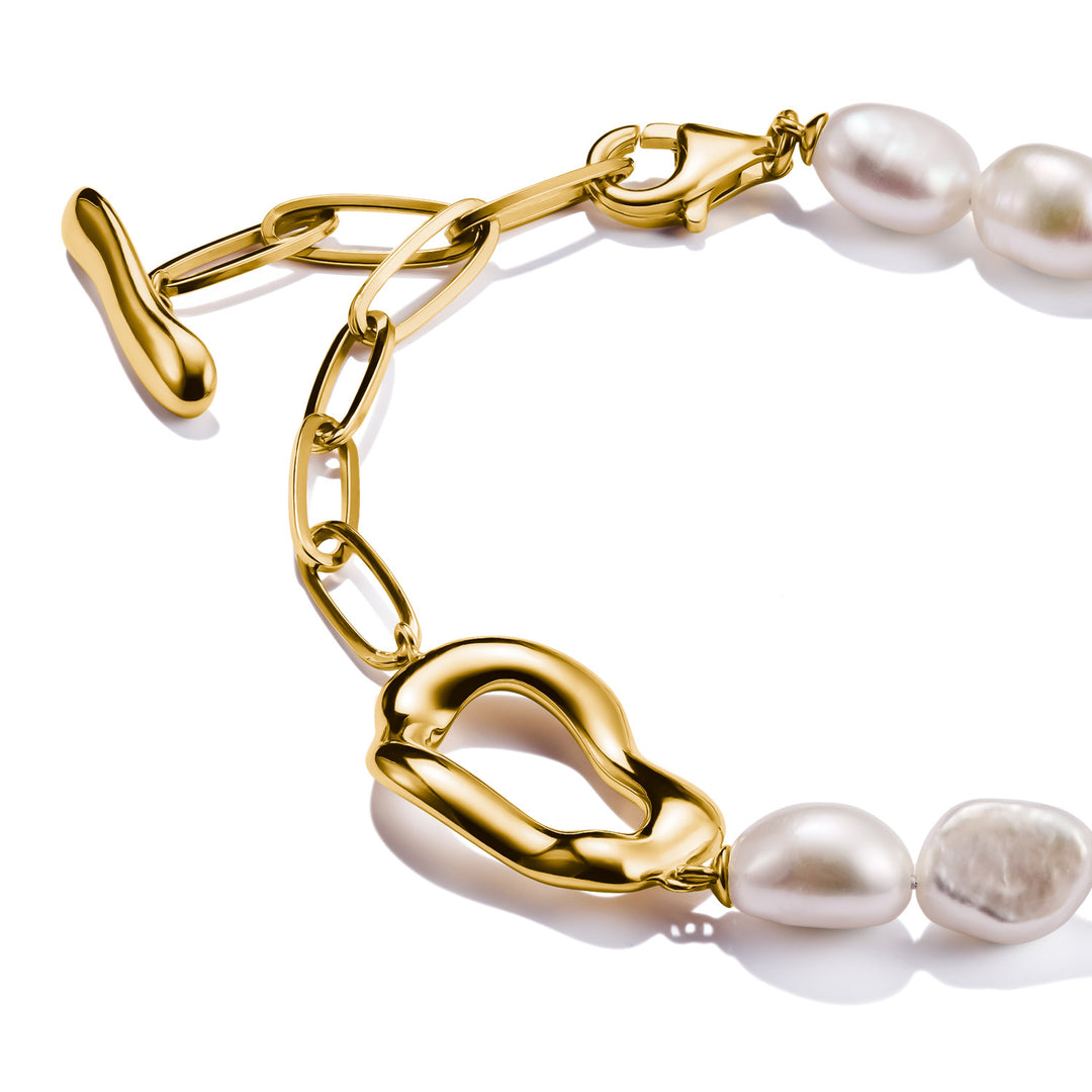 Bold Pearl Bracelet in Gold | THOMAS SABO Australia