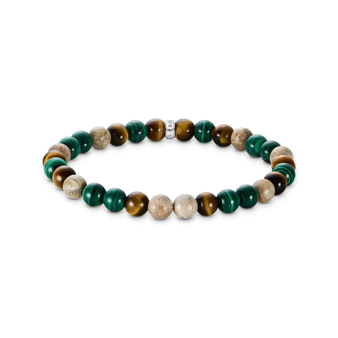 Bracelet with earth and green beads | THOMAS SABO Australia