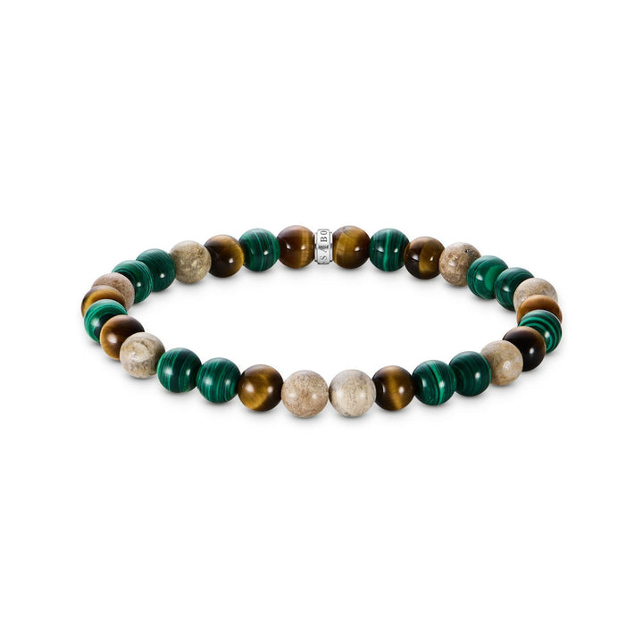 Bracelet with earth and green beads | THOMAS SABO Australia