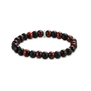 Obsidian and red tiger's eye Bracelet | THOMAS SABO Australia