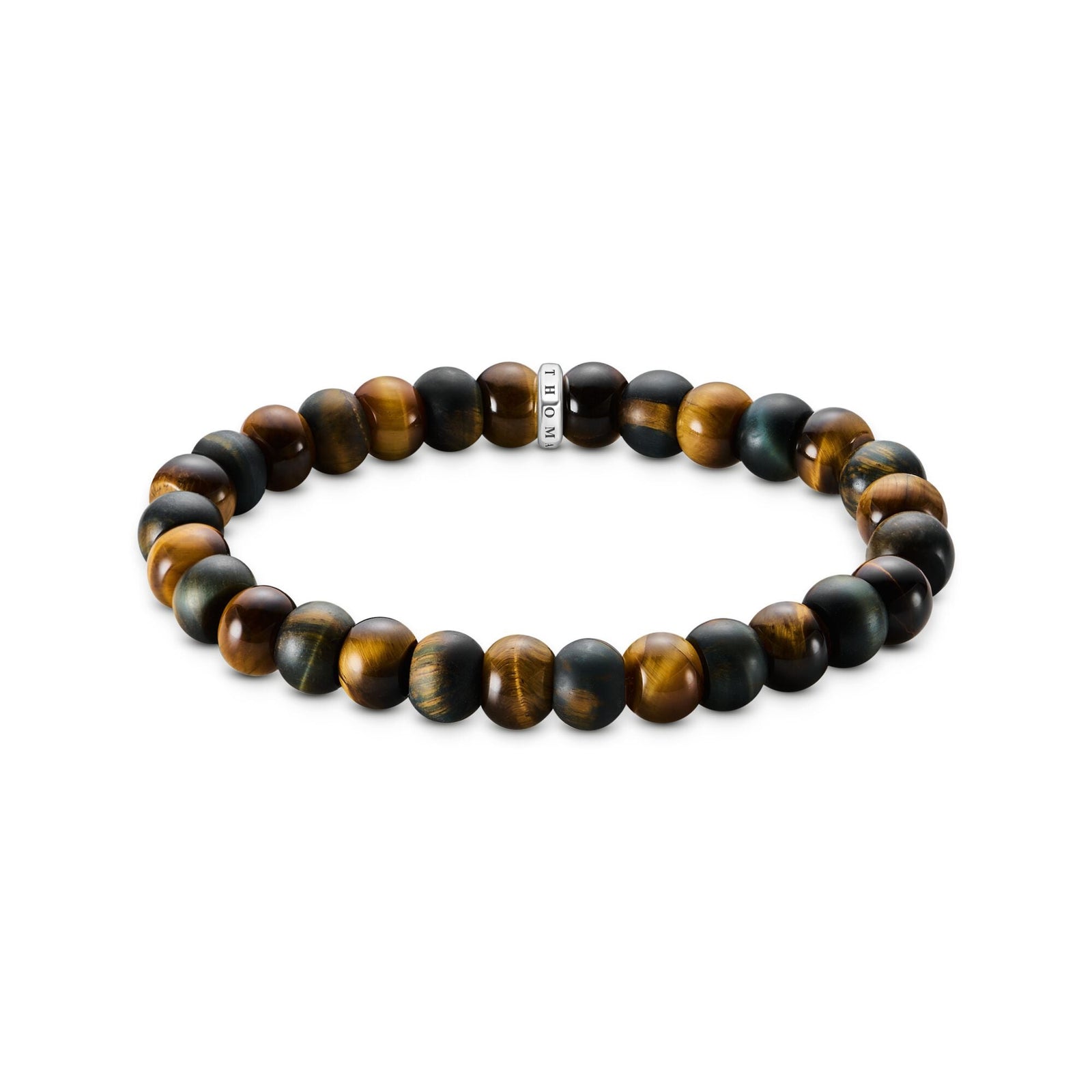 Beaded Bracelet with blue & gold tiger's eye | THOMAS SABO Australia