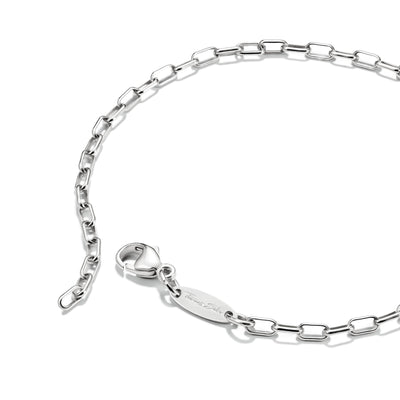 Charm bracelet paperclip Silver
