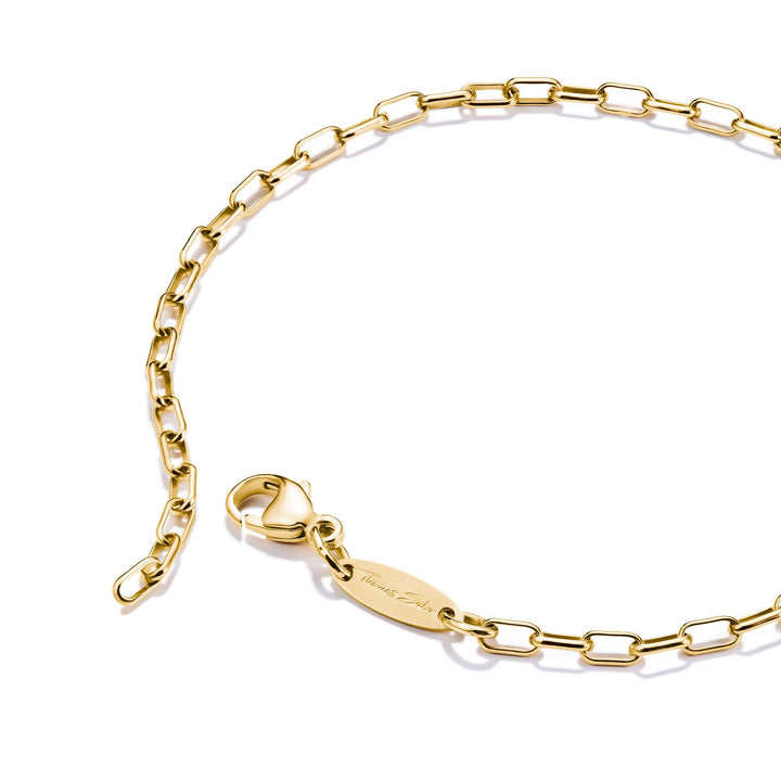 Charm bracelet paperclip Gold