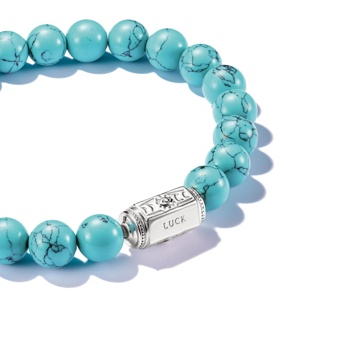 Bracelet with imitated Turquoise Beads