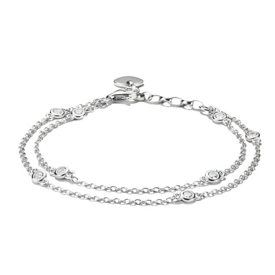 Bracelet with Zirconia Double-Row  | THOMAS SABO Australia