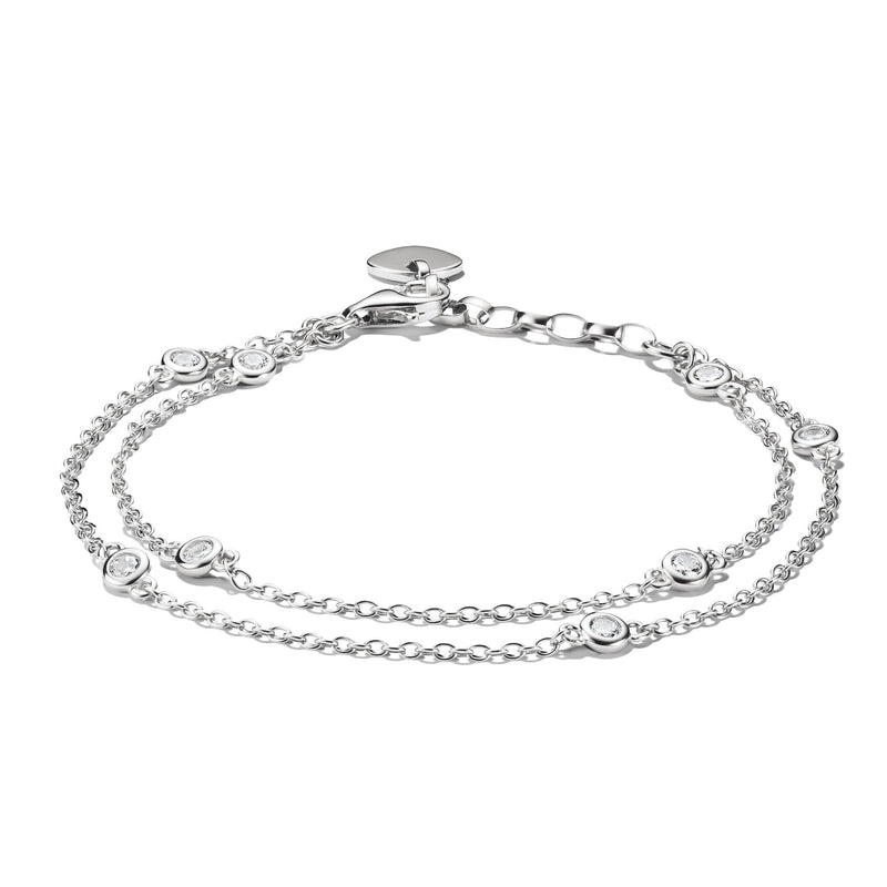 Bracelet with Zirconia Double-Row  | THOMAS SABO Australia