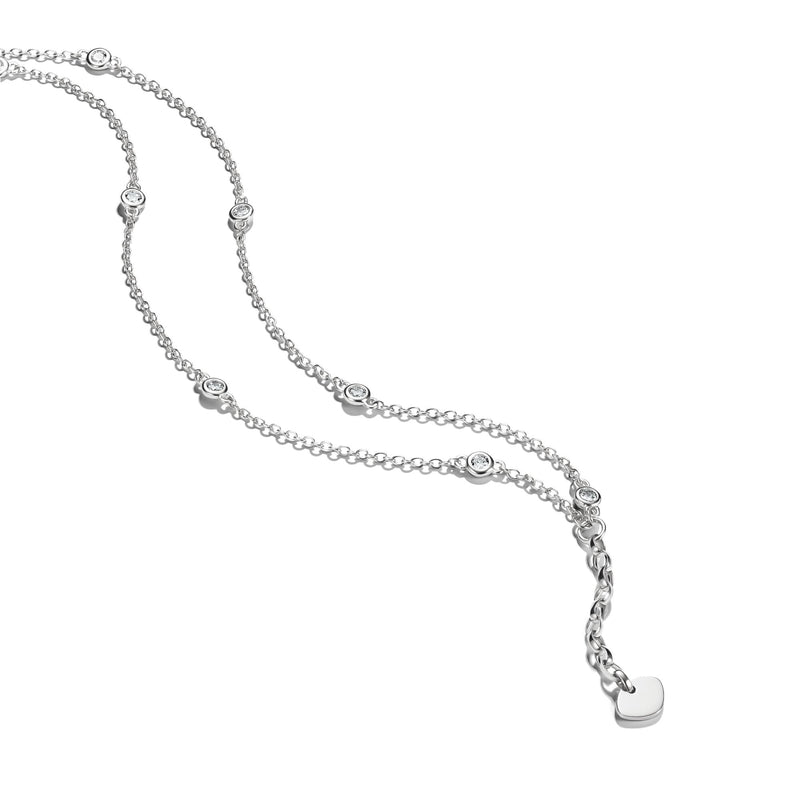 Bracelet with Zirconia Double-Row