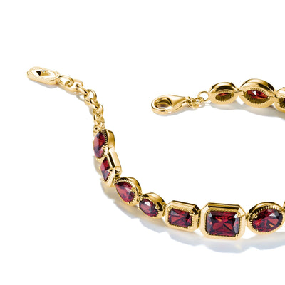 Bracelet with Red Zirconia Elyndra