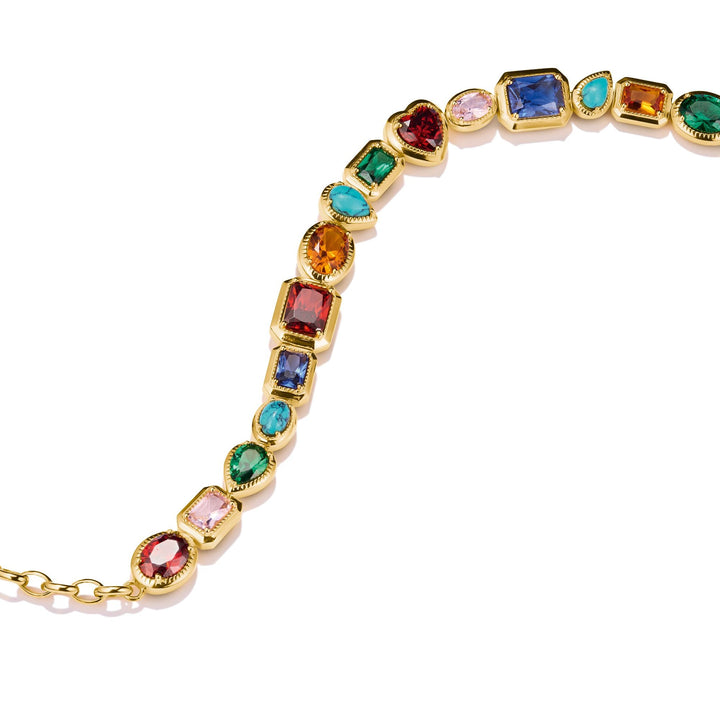 Multi-coloured Bracelet Elyndra Gold