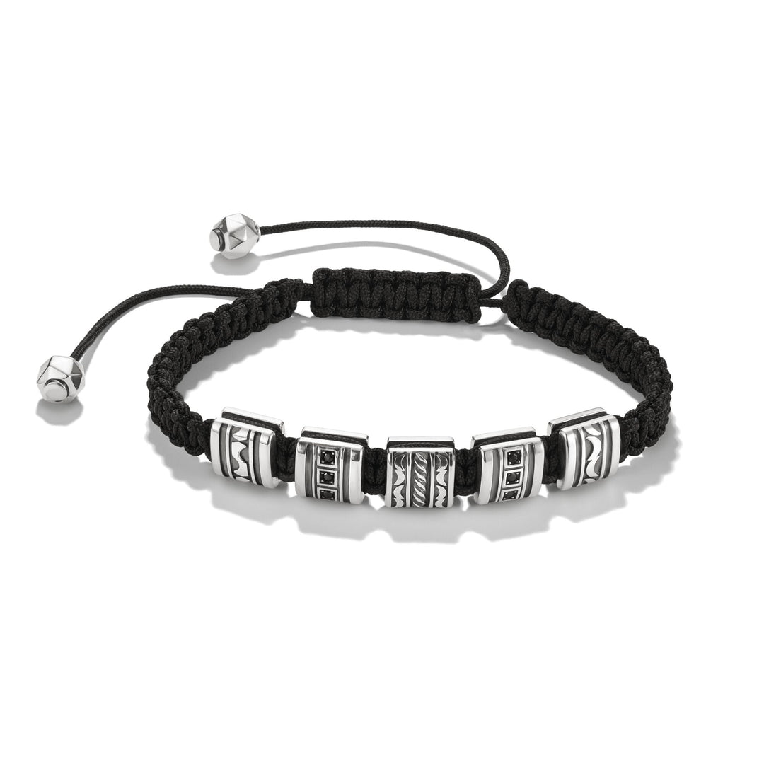 Macrame Bracelet with Black Zirconia Stones | THOMAS SABO Australia