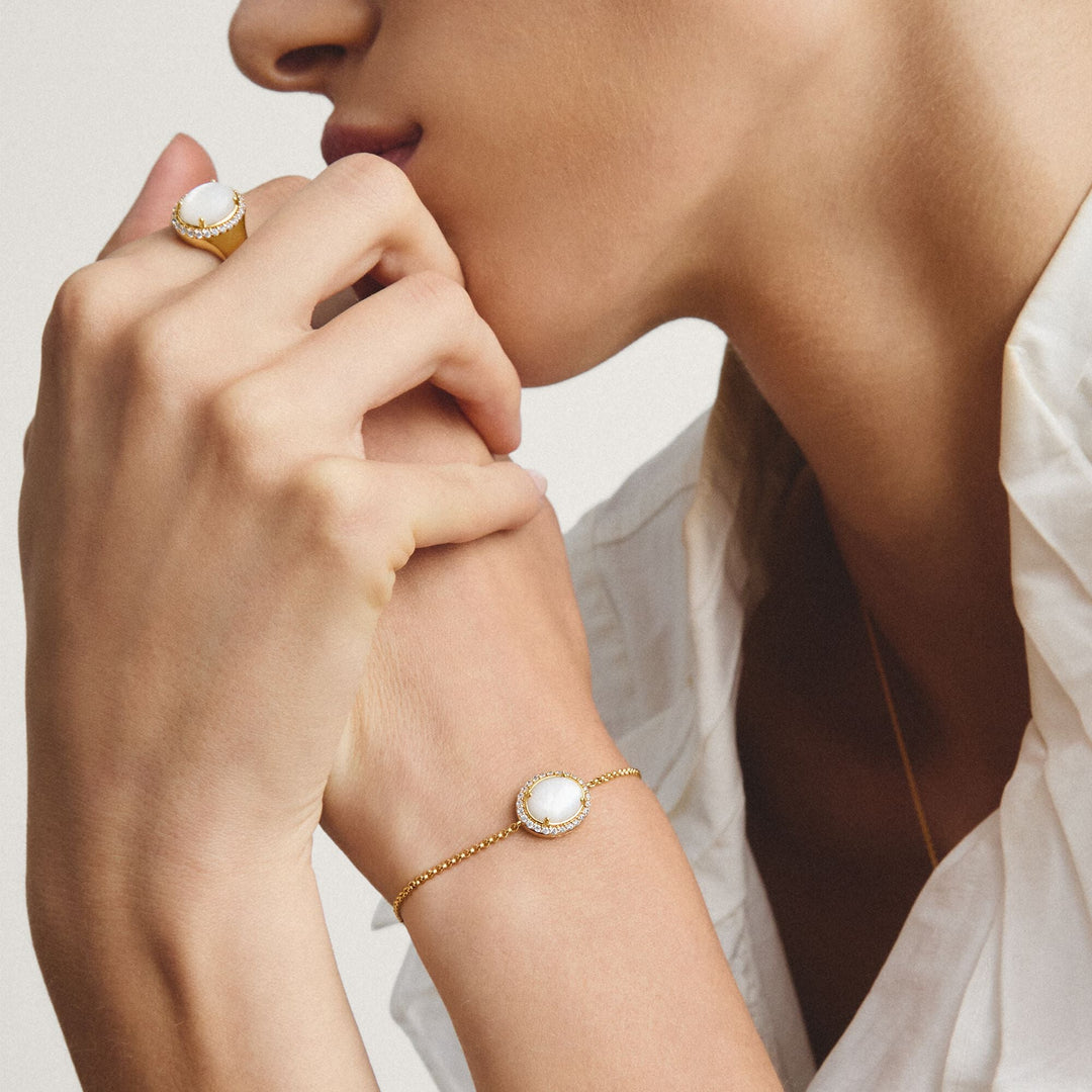 Bracelet with mother-of-pearl and zirconia | THOMAS SABO Australia