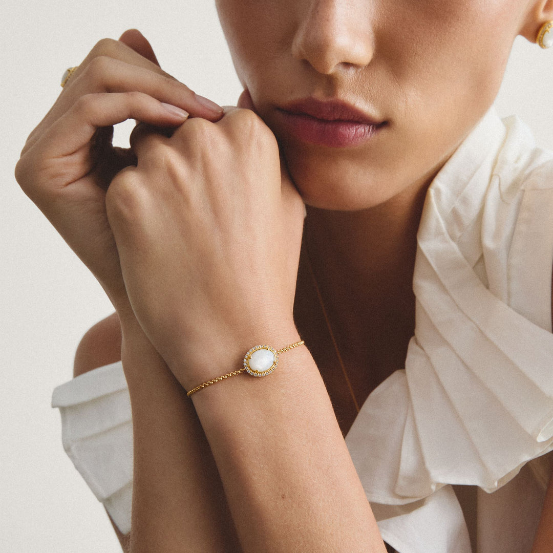 Bracelet with mother-of-pearl and zirconia | THOMAS SABO Australia