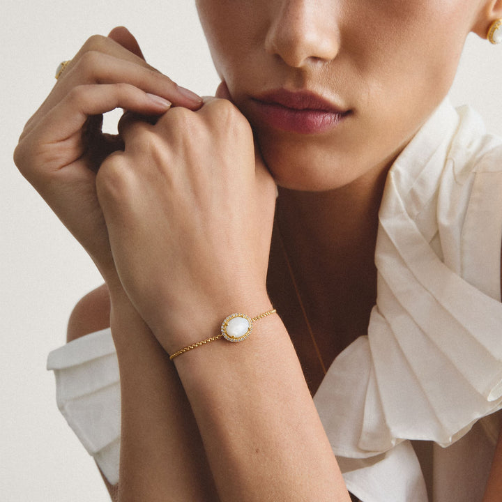 Bracelet with mother-of-pearl and zirconia | THOMAS SABO Australia