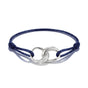 Textile bracelet Together dark blue with zirconia | THOMAS SABO Australia